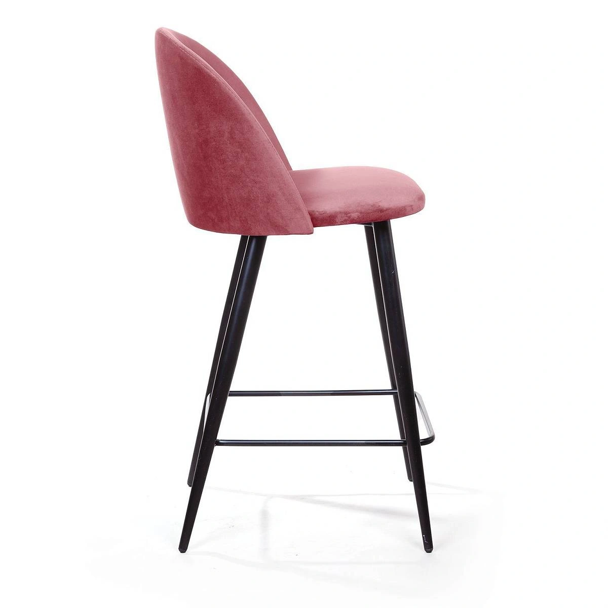 Стул полубарный Thomas, бархат пудровый 15 изображение Стул полубарный Thomas, бархат пудровый 15 фото