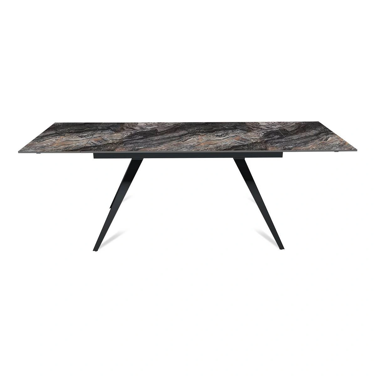 Стол раскладной Asti (140+40+40), керамика глянцевая Venice Grey изображение Стол раскладной Asti (140+40+40), керамика глянцевая Venice Grey фото