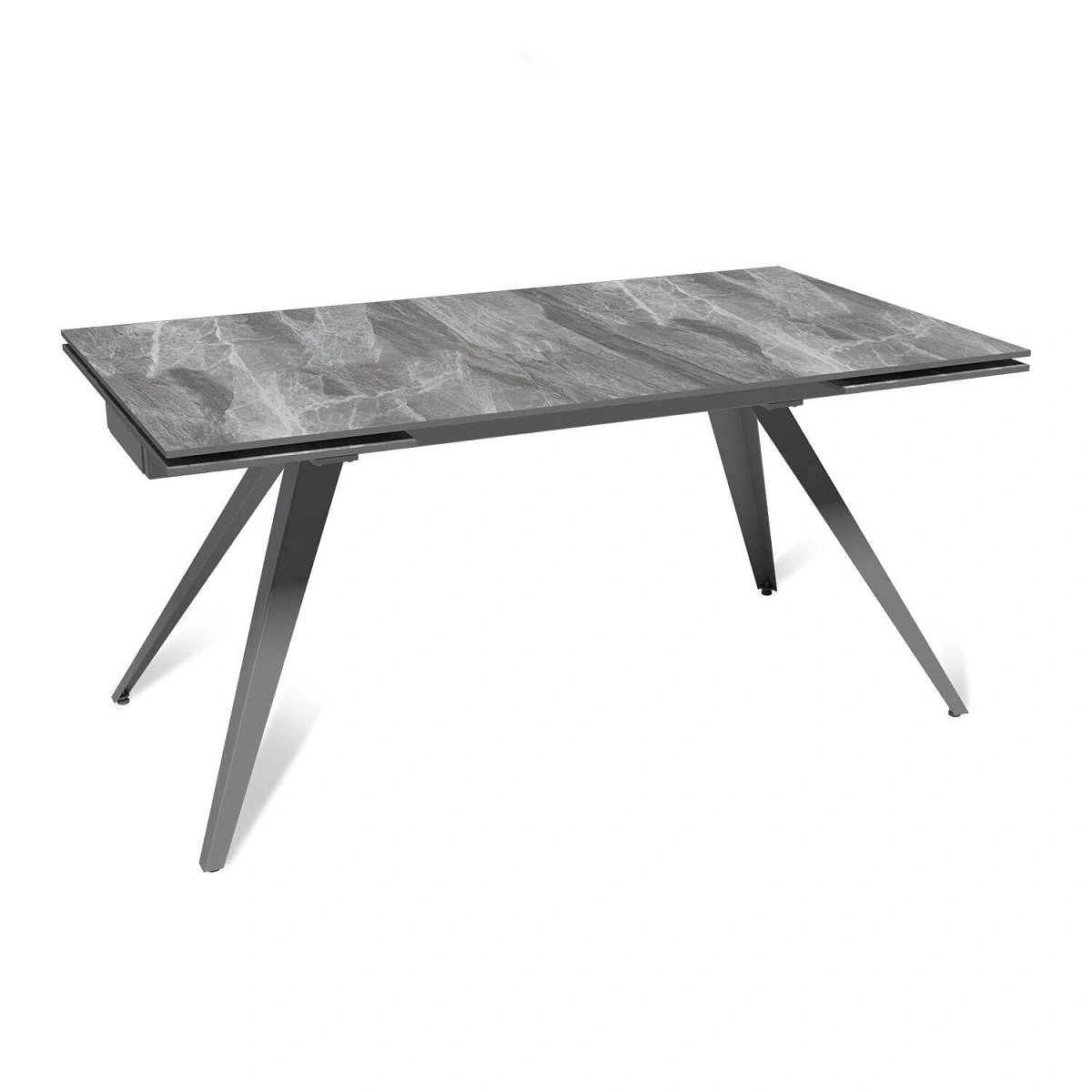 Стол раскладной Asti (160+40+40), керамика глянцевая Italian Light Grey изображение Стол раскладной Asti (160+40+40), керамика глянцевая Italian Light Grey фото