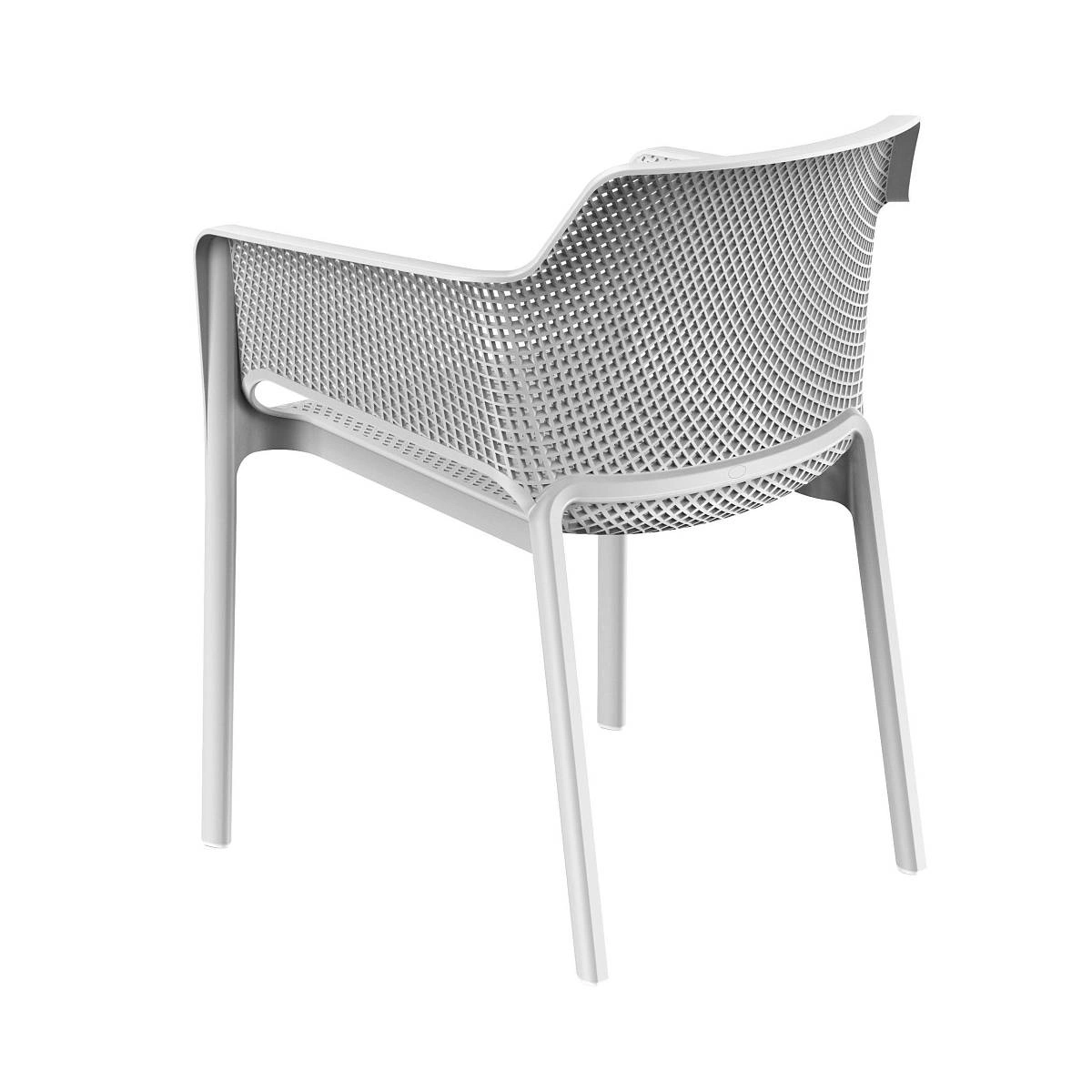 Стул Node с подлокотниками, (комплект 4 шт), пластик светло-серый изображение Стул Node с подлокотниками, (комплект 4 шт), пластик светло-серый фото