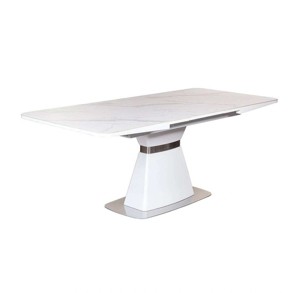 Стол раскладной Madison (160+40 см) испанская керамика белый изображение Стол раскладной Madison (160+40 см) испанская керамика белый фото