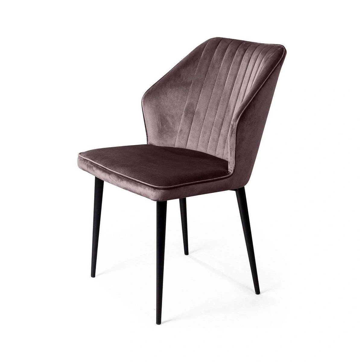 Стул Berg, комплект (2 шт), бархат антрацит 14 фото