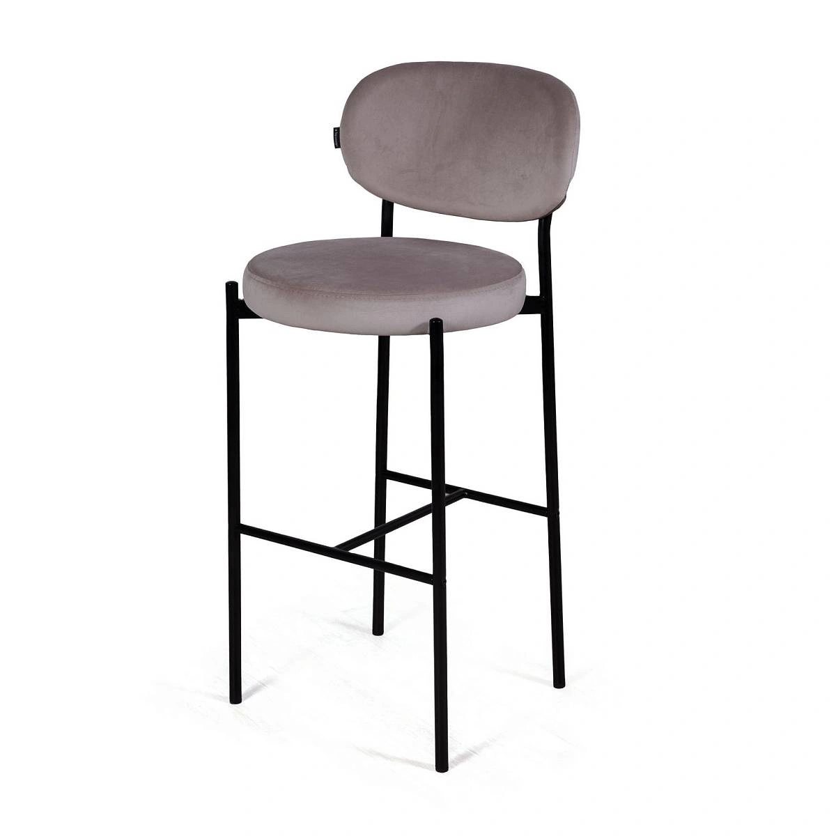 Стул барный Mason, бархат светло-серый 26 изображение Стул барный Mason, бархат светло-серый 26 фото