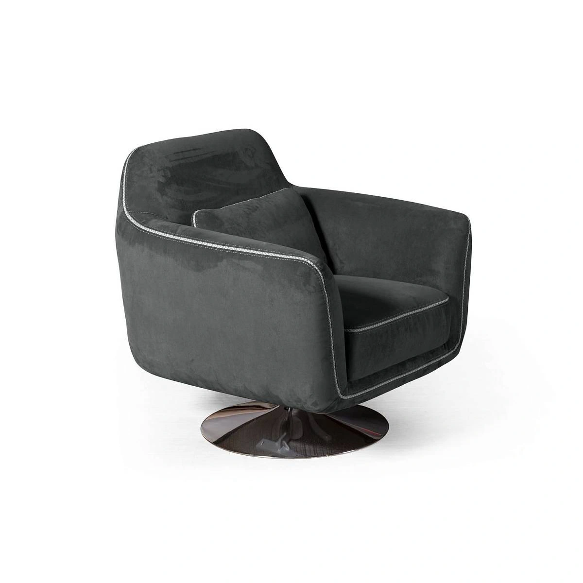 Кресло Marco, искусственная замша Breeze gray изображение Кресло Marco, искусственная замша Breeze gray фото