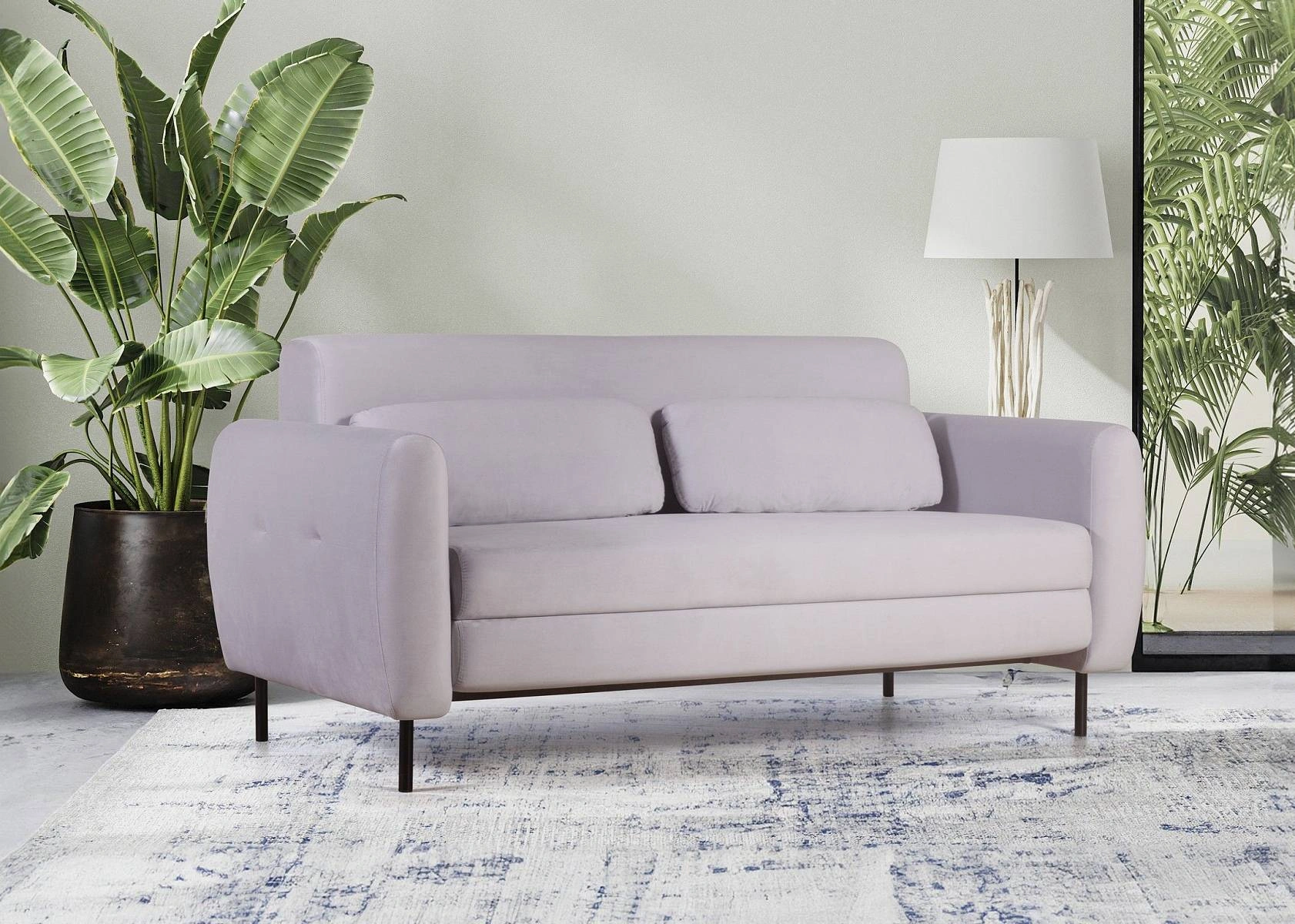 Siena диван-кровать прямой с подлокотниками, бархат 04 изображение Siena диван-кровать прямой с подлокотниками, бархат 04 фото