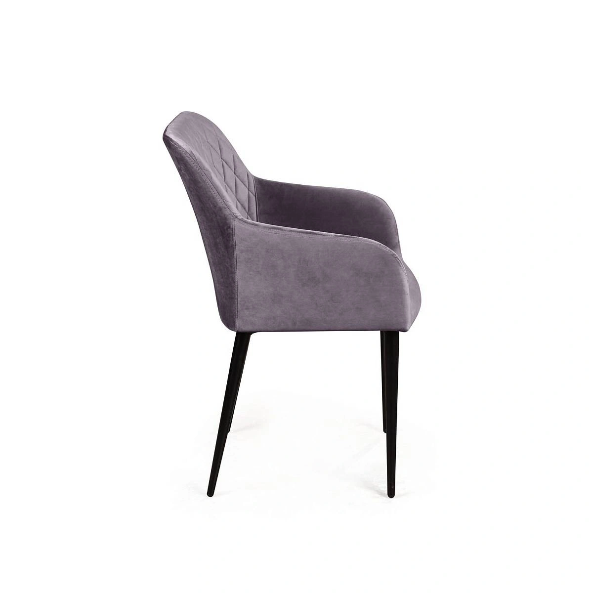 Стул с подлокотниками Robert, бархат серый 27 изображение Стул с подлокотниками Robert, бархат серый 27 фото