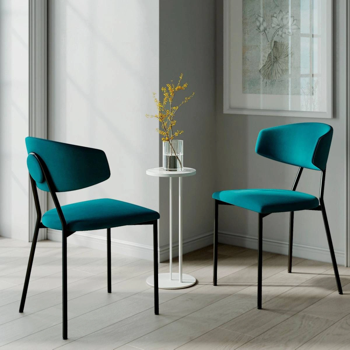 Стул Brad, бархат изумрудный 87 изображение Стул Brad, бархат изумрудный 87 фото