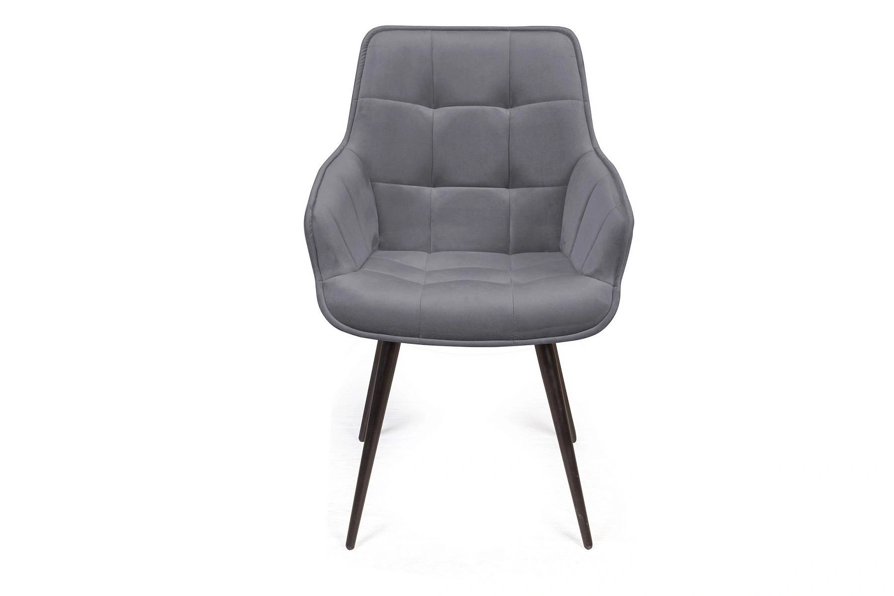 Стул Capri поворотный 90 градусов, функция возврата, антишум бархат серый 27/ опора конус изображение Стул Capri поворотный 90 градусов, функция возврата, антишум бархат серый 27/ опора конус фото