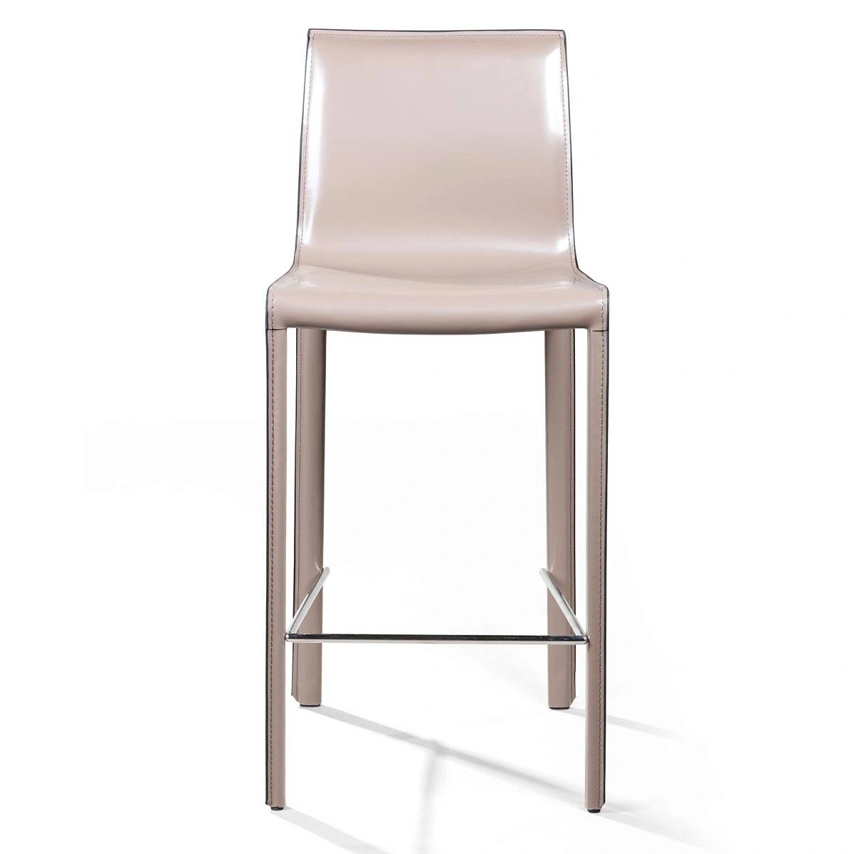 Стул полубарный Barrie, кожа капучино изображение Стул полубарный Barrie, кожа капучино фото