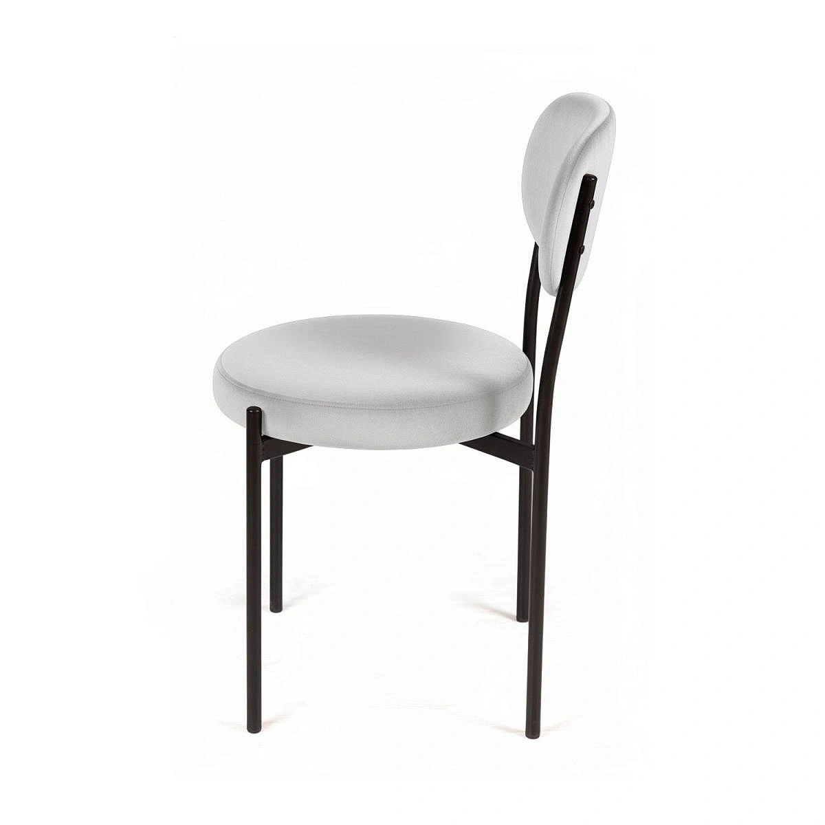 Стул Mason, комплект (2 шт), бархат светло-серый 04 / опоры черные фото