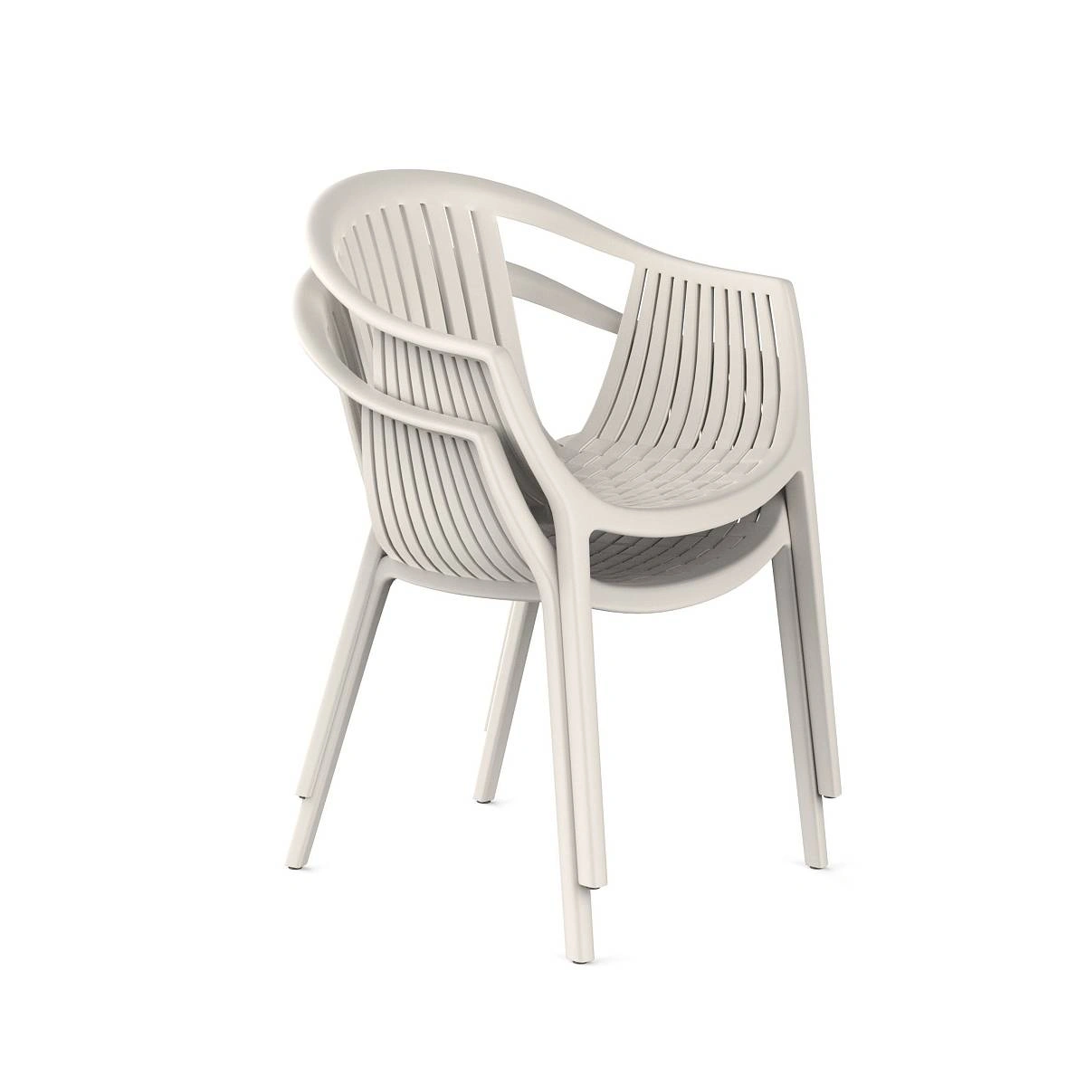 Стул с подлокотниками EPOS, (комплект 4 шт), пластик светло-бежевый изображение Стул с подлокотниками EPOS, (комплект 4 шт), пластик светло-бежевый фото