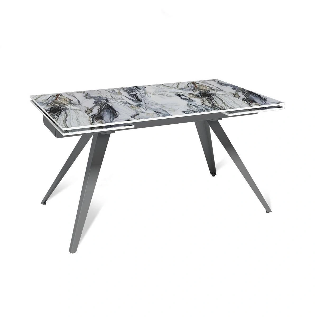 Стол раскладной Asti (140+40+40), керамика глянцевая Cold Jade изображение Стол раскладной Asti (140+40+40), керамика глянцевая Cold Jade фото