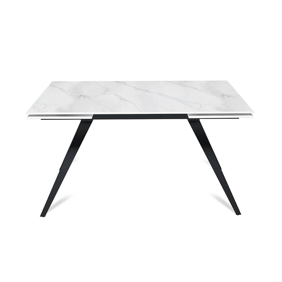 Стол раскладной Asti (140+40+40), керамика матовая Snow Mountain Stone изображение Стол раскладной Asti (140+40+40), керамика матовая Snow Mountain Stone фото