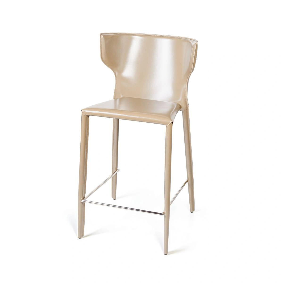 Стул полубарный Austin, кожа бежевый изображение Стул полубарный Austin, кожа бежевый фото