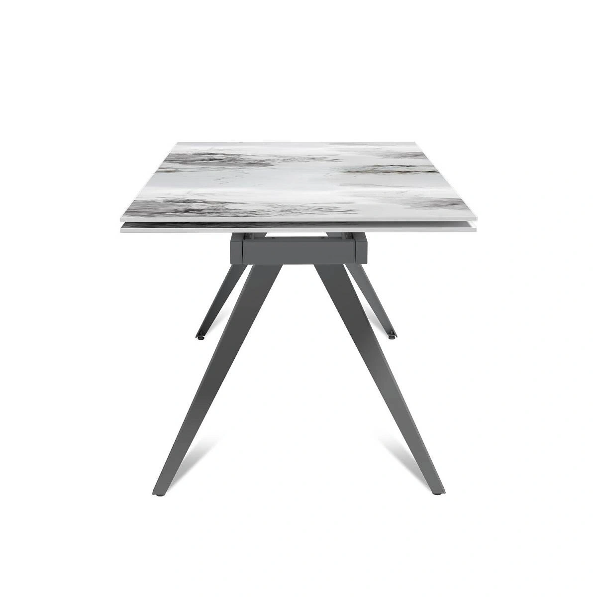 Стол раскладной Asti (160+40+40), керамика глянцевая Calacatta изображение Стол раскладной Asti (160+40+40), керамика глянцевая Calacatta фото