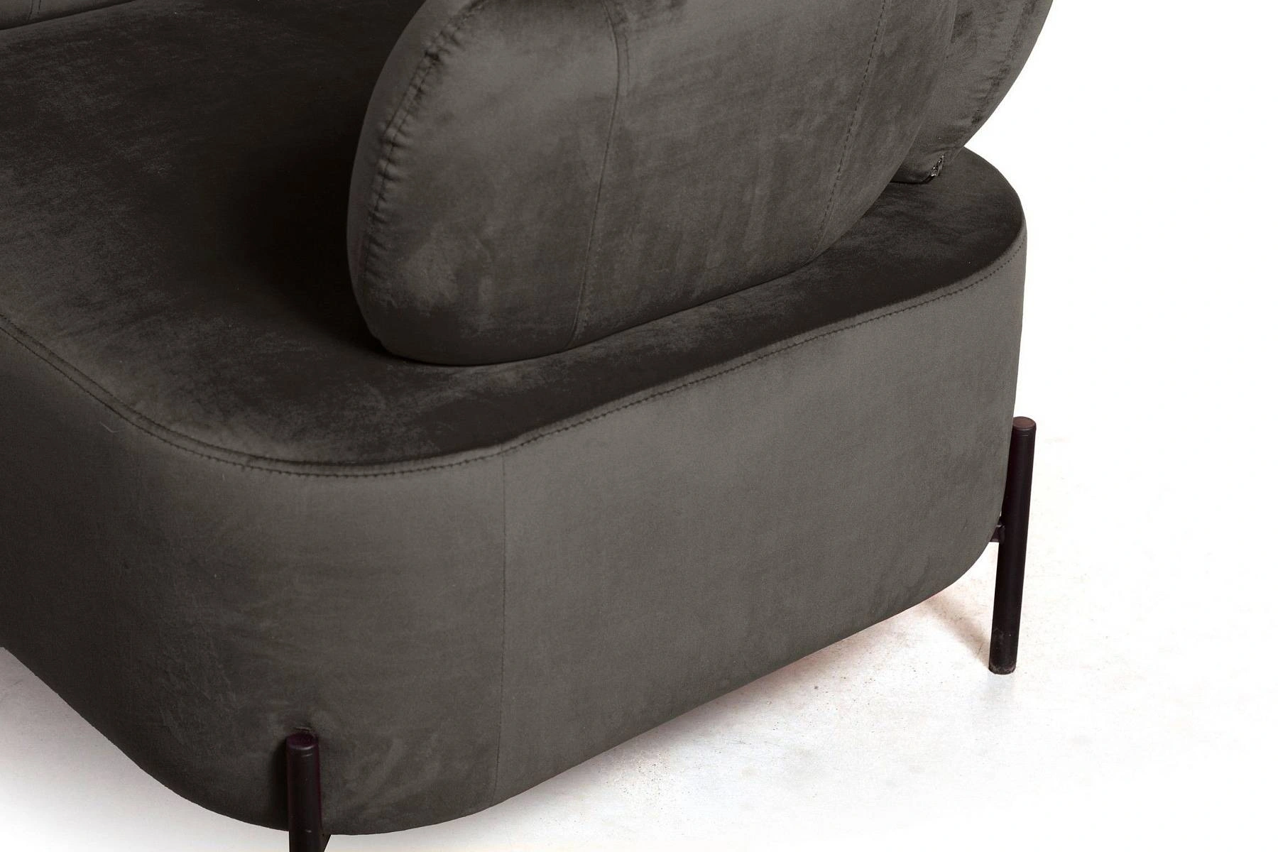 Кресло Dandy, бархат matte 80 серый изображение Кресло Dandy, бархат matte 80 серый фото