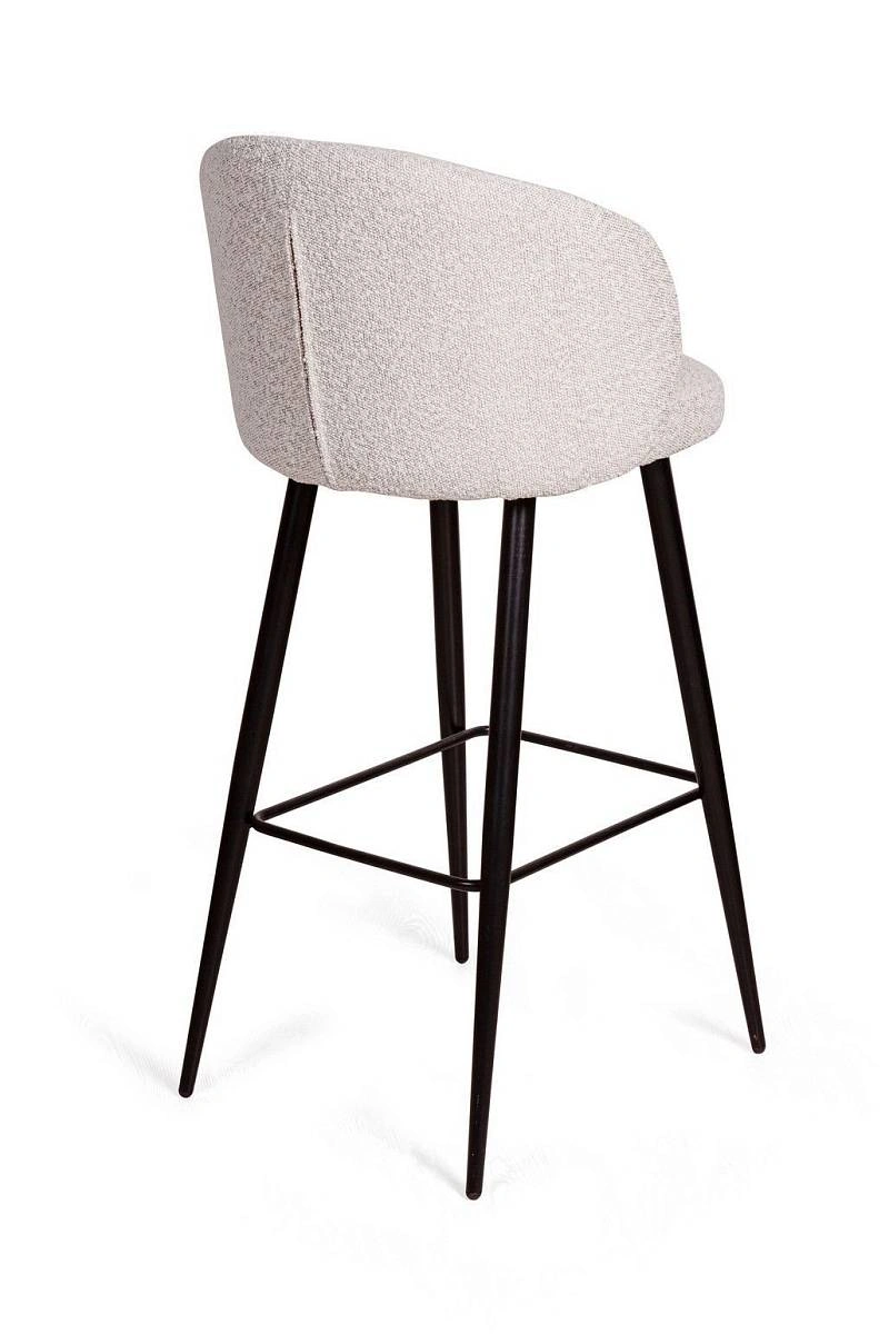 Стул полубарный Vito, букле белый / опора конус фото