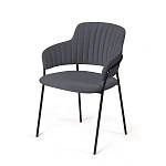 Стул Breeze, бархат серый 27