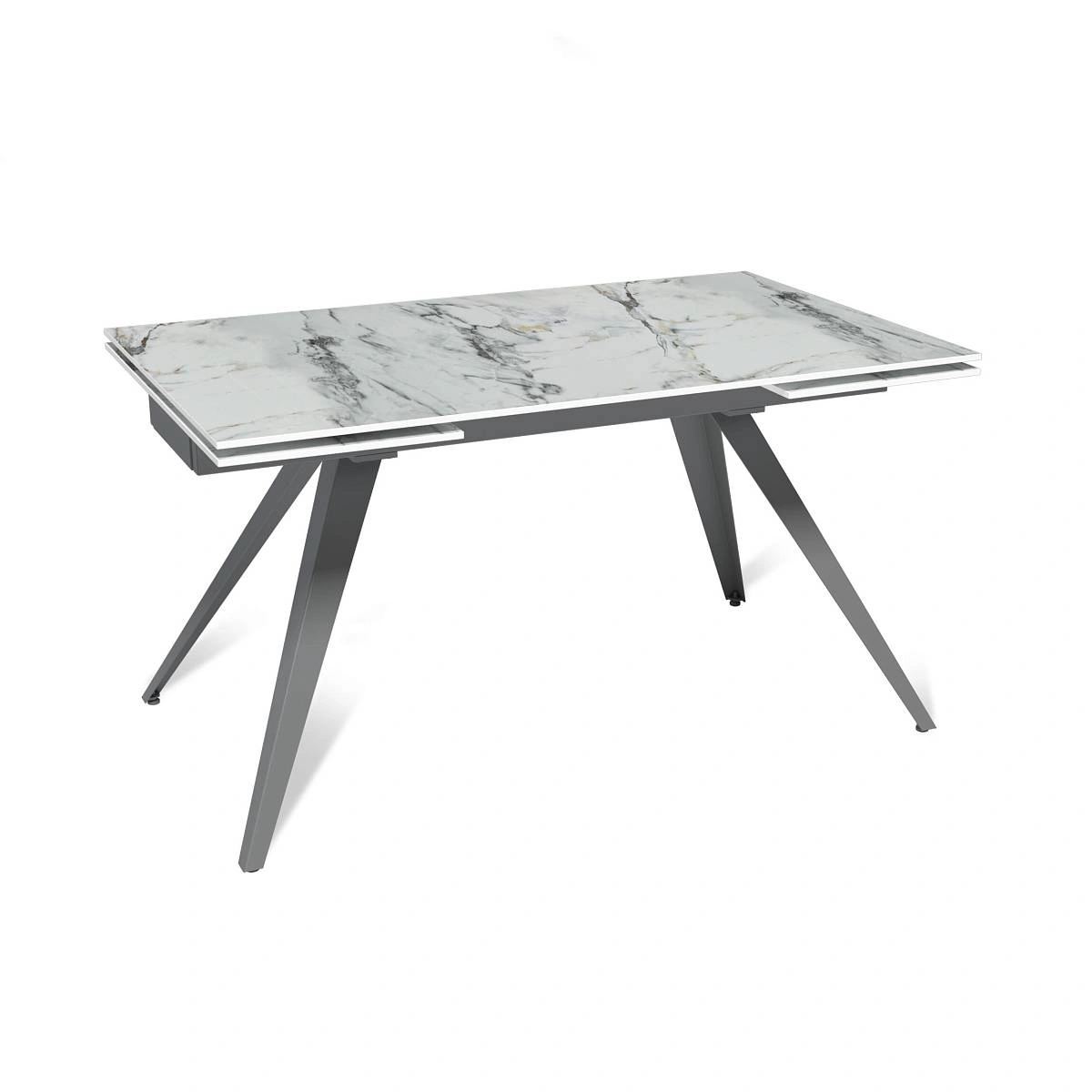 Стол раскладной Asti (140+40+40), керамика глянцевая Ice Jade изображение Стол раскладной Asti (140+40+40), керамика глянцевая Ice Jade фото