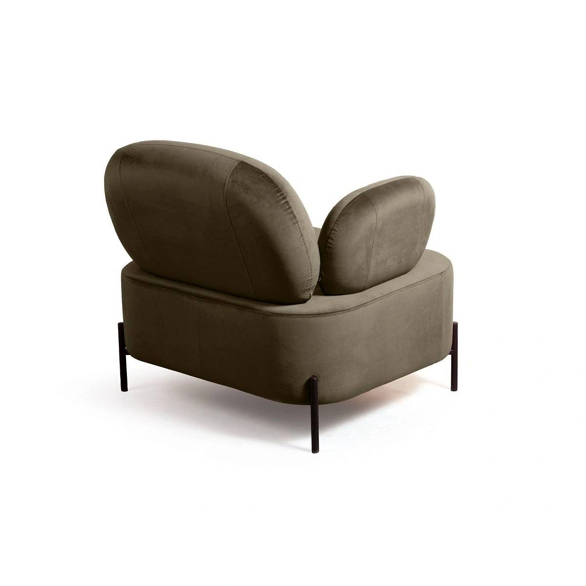 Кресло Dandy, бархат matte 65 коричневый фото