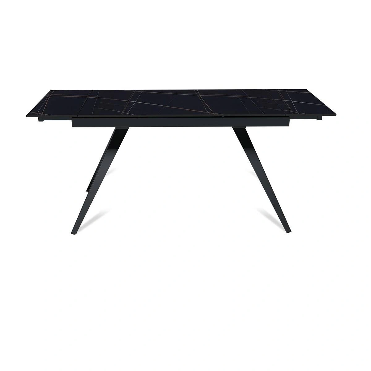 Стол раскладной Asti (120+30+30), керамика матовая Black Gold фото