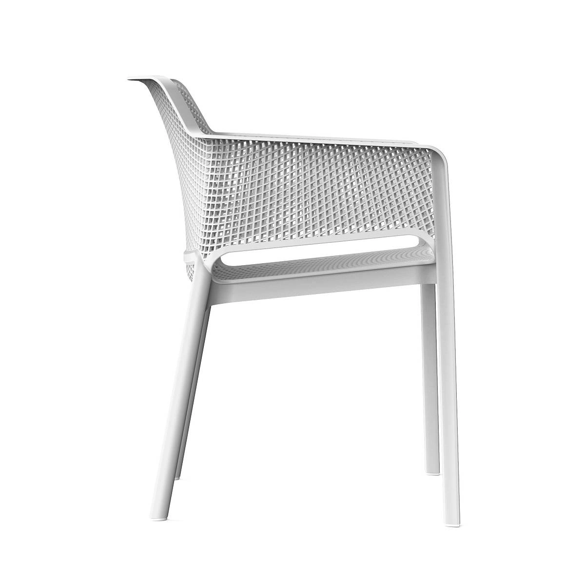 Стул Node с подлокотниками, (комплект 4 шт), пластик светло-серый изображение Стул Node с подлокотниками, (комплект 4 шт), пластик светло-серый фото