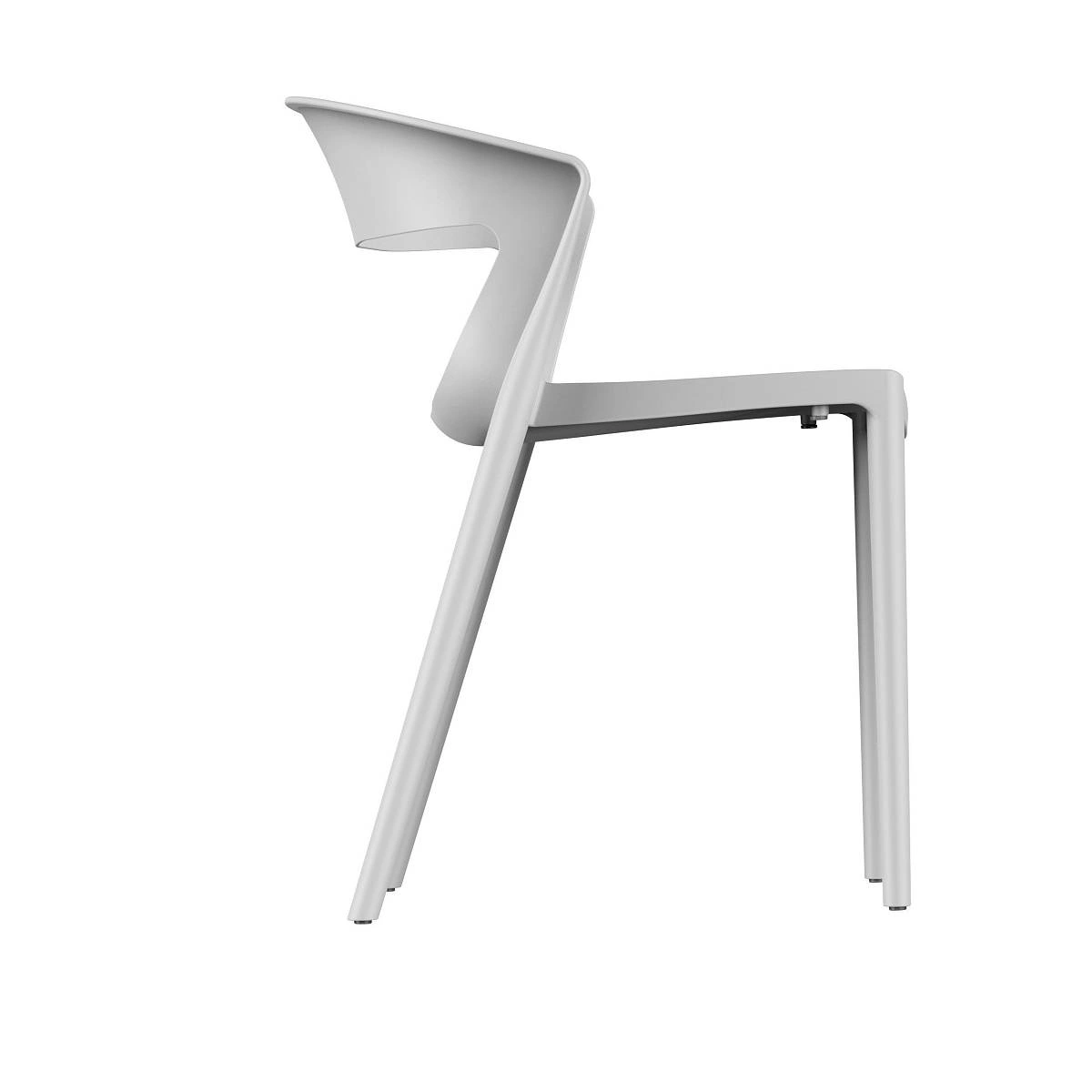 Стул LEXA, (комплект 4 шт), пластик светло-серый изображение Стул LEXA, (комплект 4 шт), пластик светло-серый фото