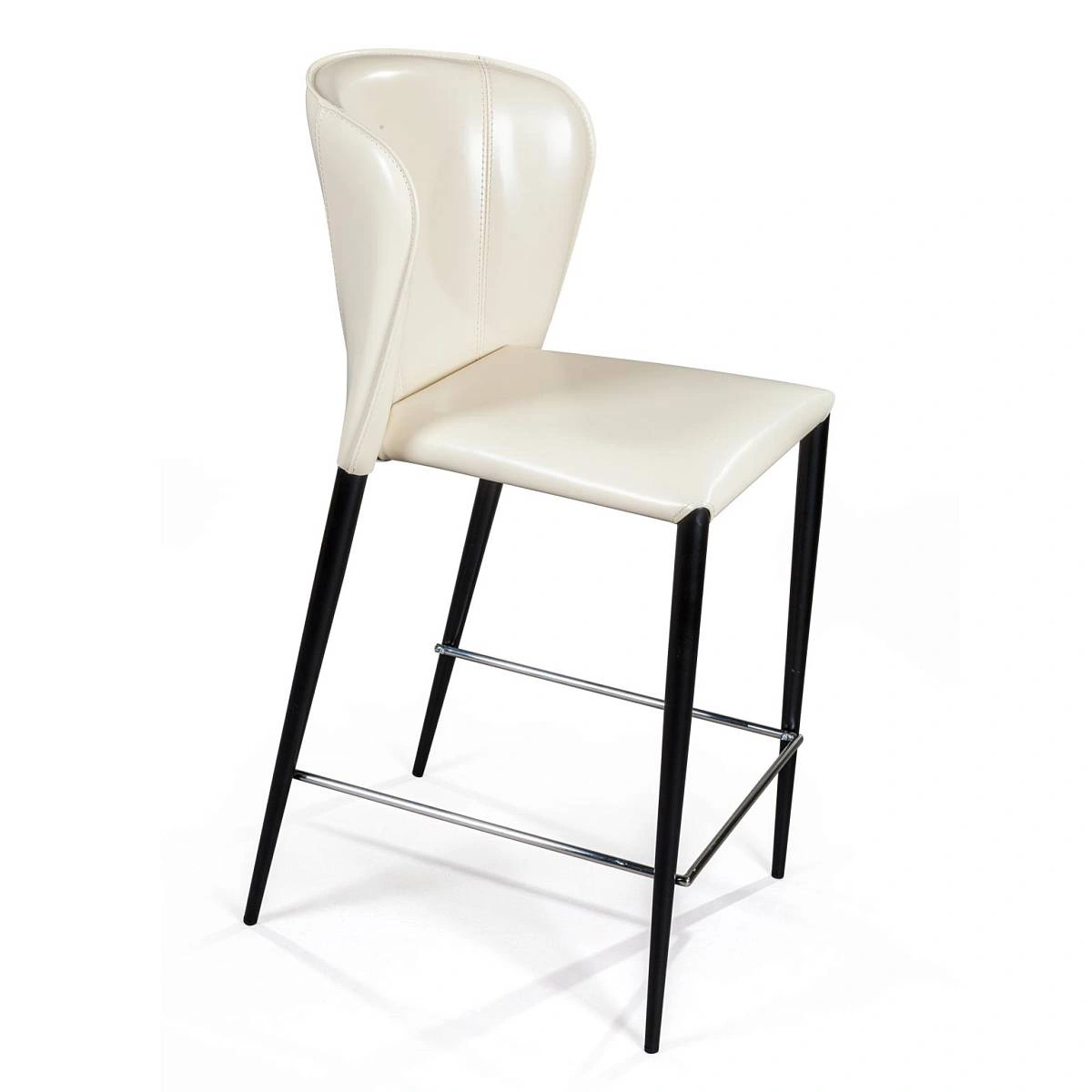 Стул полубарный Albert, кожа бежевый изображение Стул полубарный Albert, кожа бежевый фото