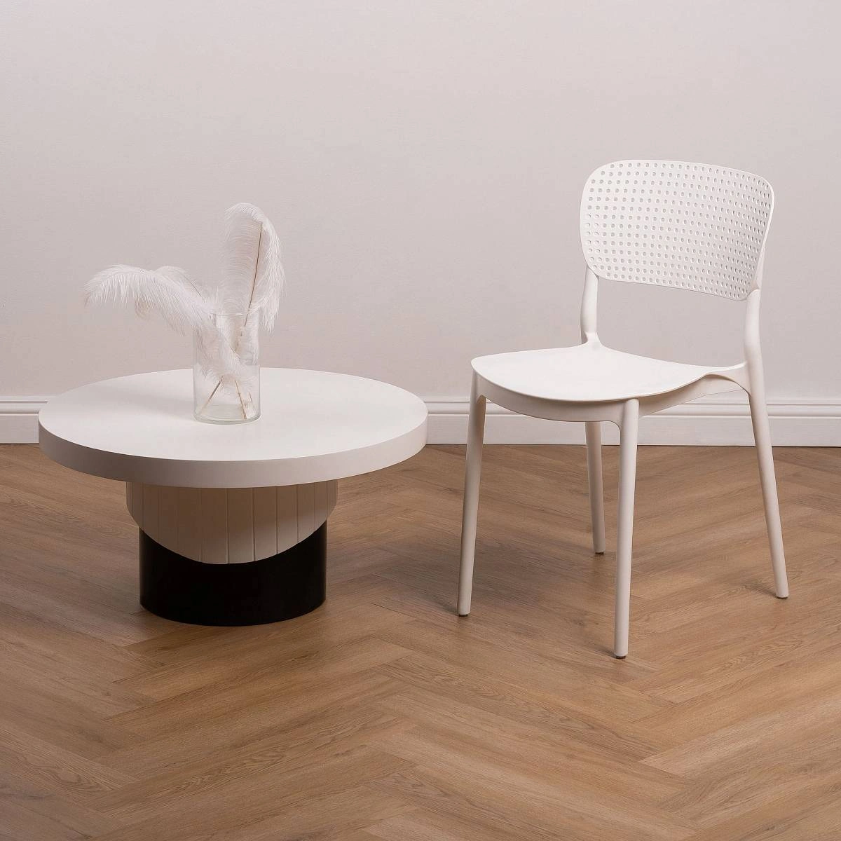 Стул Rene (RUS), (комплект 4 шт), пластик светло-серый изображение Стул Rene (RUS), (комплект 4 шт), пластик светло-серый фото