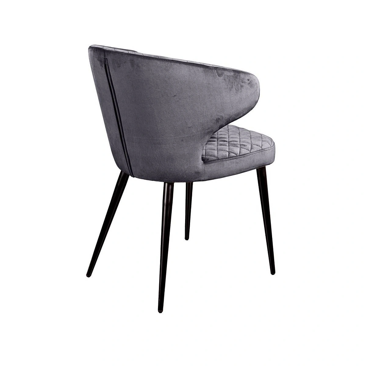 Стул Richard ромб, бархат серый 27 изображение Стул Richard ромб, бархат серый 27 фото