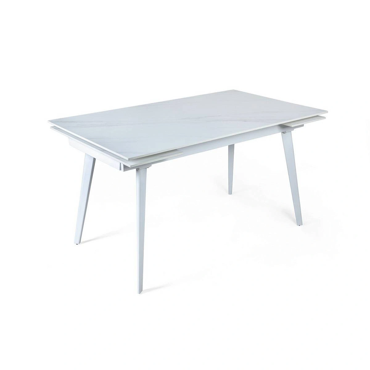 Стол раскладной Buren 140 керамика светлая + 4 стула Rolf изображение Стол раскладной Buren 140 керамика светлая + 4 стула Rolf фото