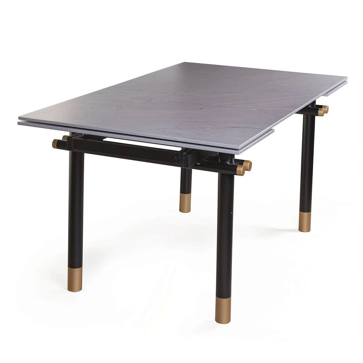 Стол обеденный Trump (160+40+40), керамика серая изображение Стол обеденный Trump (160+40+40), керамика серая фото