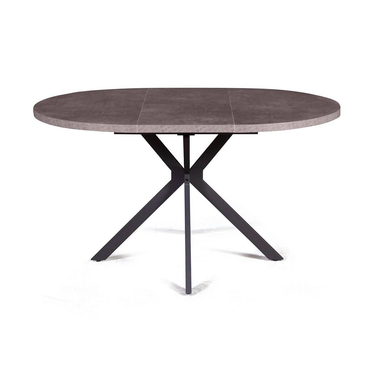 Стол круглый Vegas раздвижной (100+40) камень темный изображение Стол круглый Vegas раздвижной (100+40) камень темный фото