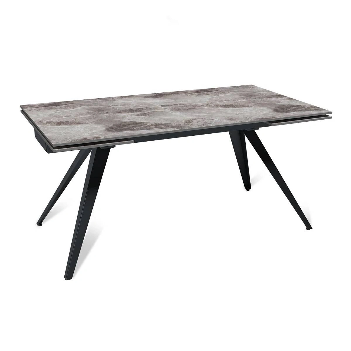 Стол раскладной Asti (160+40+40), керамика глянцевая Italian Dark Grey изображение Стол раскладной Asti (160+40+40), керамика глянцевая Italian Dark Grey фото