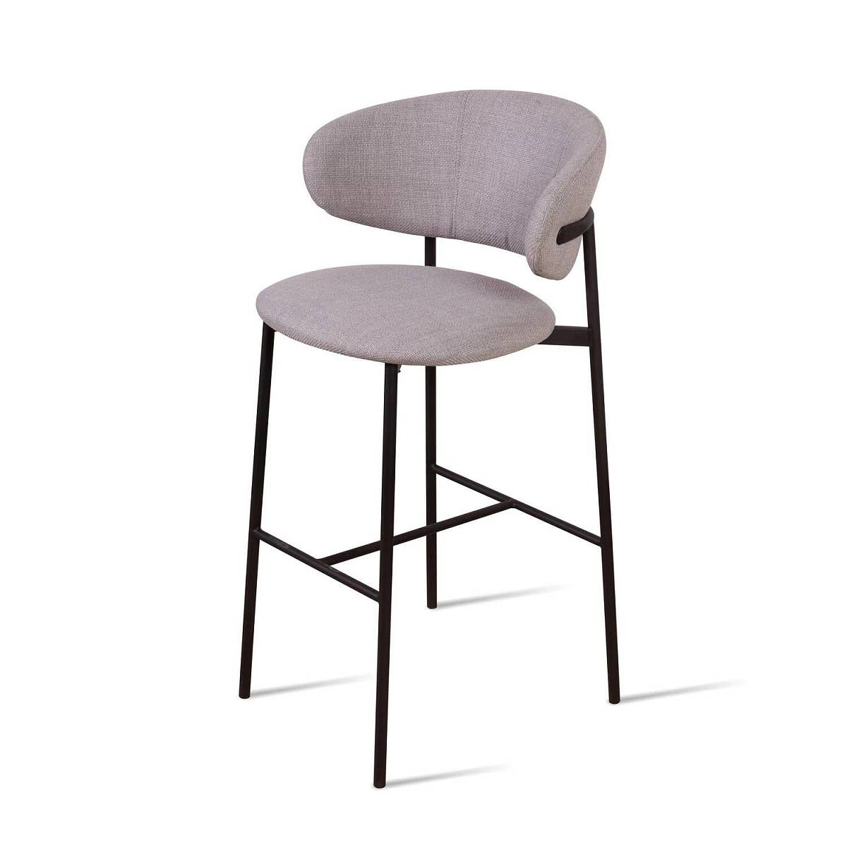 Стул барный Adele, рогожка wellton 912, серый изображение Стул барный Adele, рогожка wellton 912, серый фото