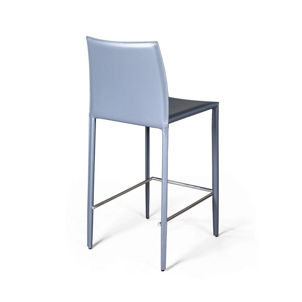 Стул полубарный Rolf, кожа антрацит изображение Стул полубарный Rolf, кожа антрацит фото