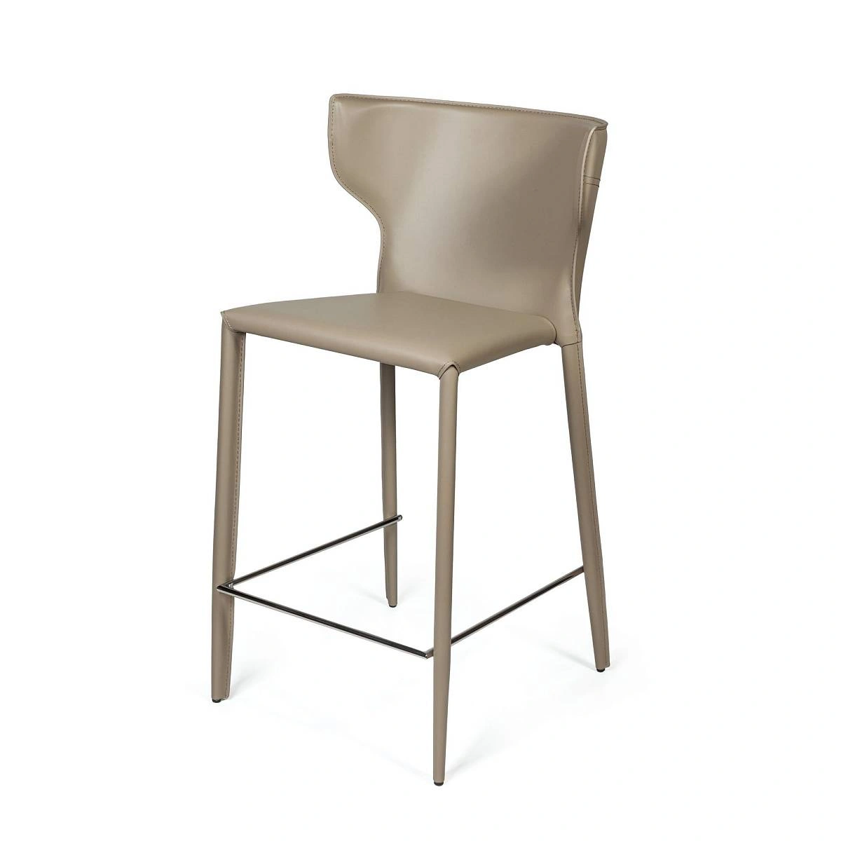 Стул полубарный Austin, кожа нуга изображение Стул полубарный Austin, кожа нуга фото