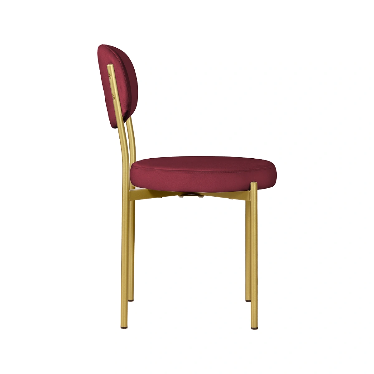 Стул Мейсон, комплект (4 шт), бархат винно-красный 16 / опоры золото фото