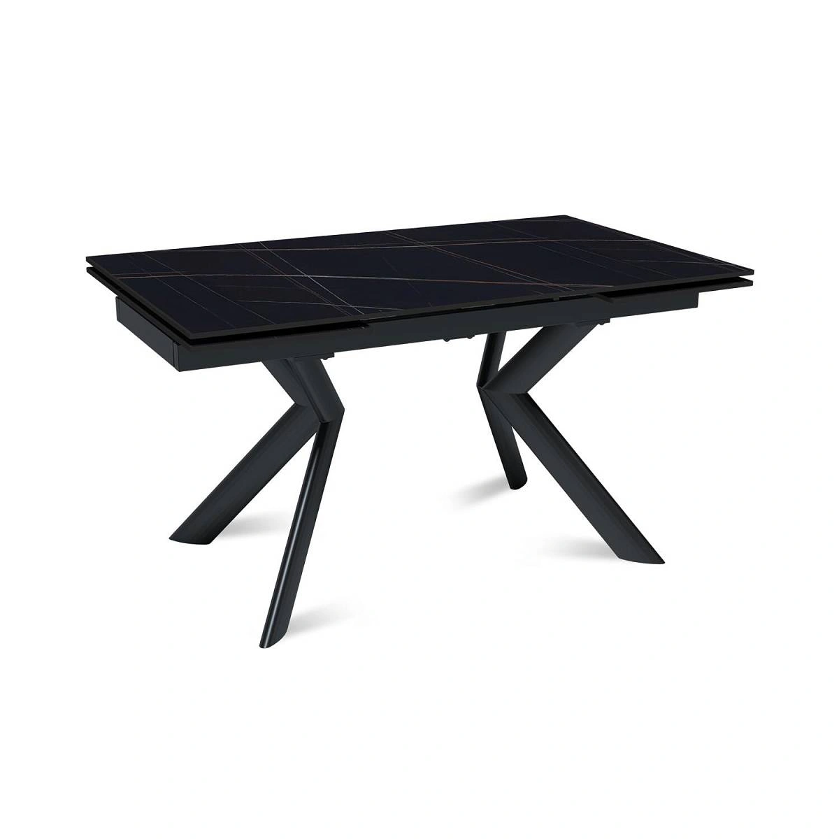 Стол раскладной Bridge (160+40+40), керамика матовая Black Gold изображение Стол раскладной Bridge (160+40+40), керамика матовая Black Gold фото