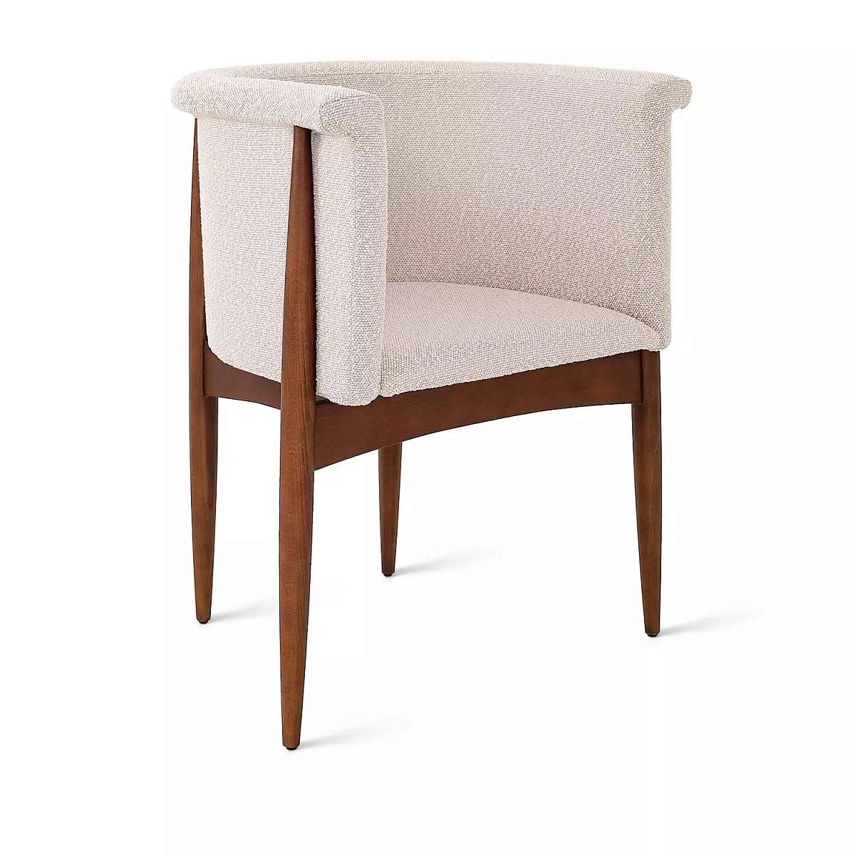 Полукресло Borgese, бук натуральный, лак коричневый, бежевый изображение Полукресло Borgese, бук натуральный, лак коричневый, бежевый фото