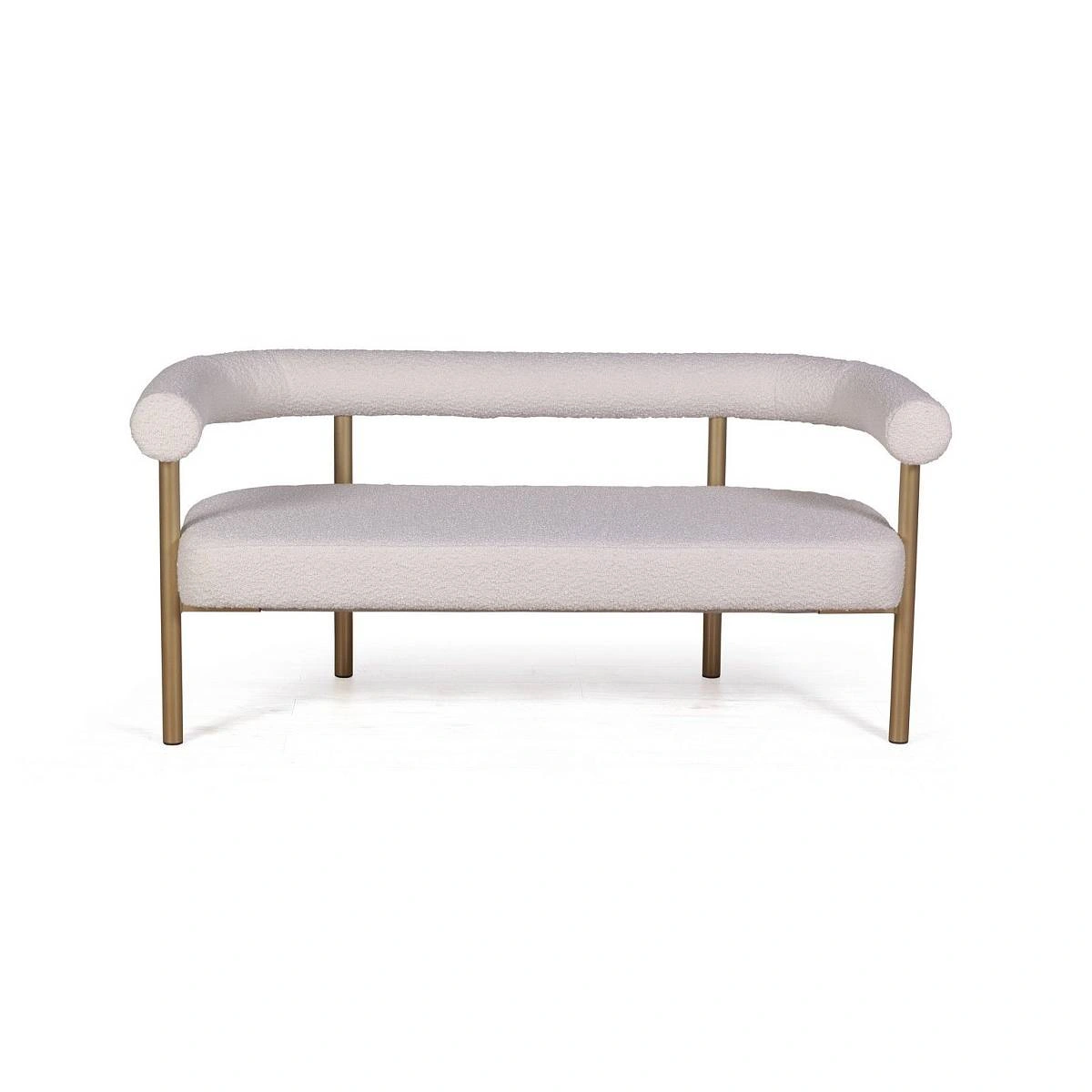 Диван Biggi, букле Turin ivory / опоры золото изображение Диван Biggi, букле Turin ivory / опоры золото фото