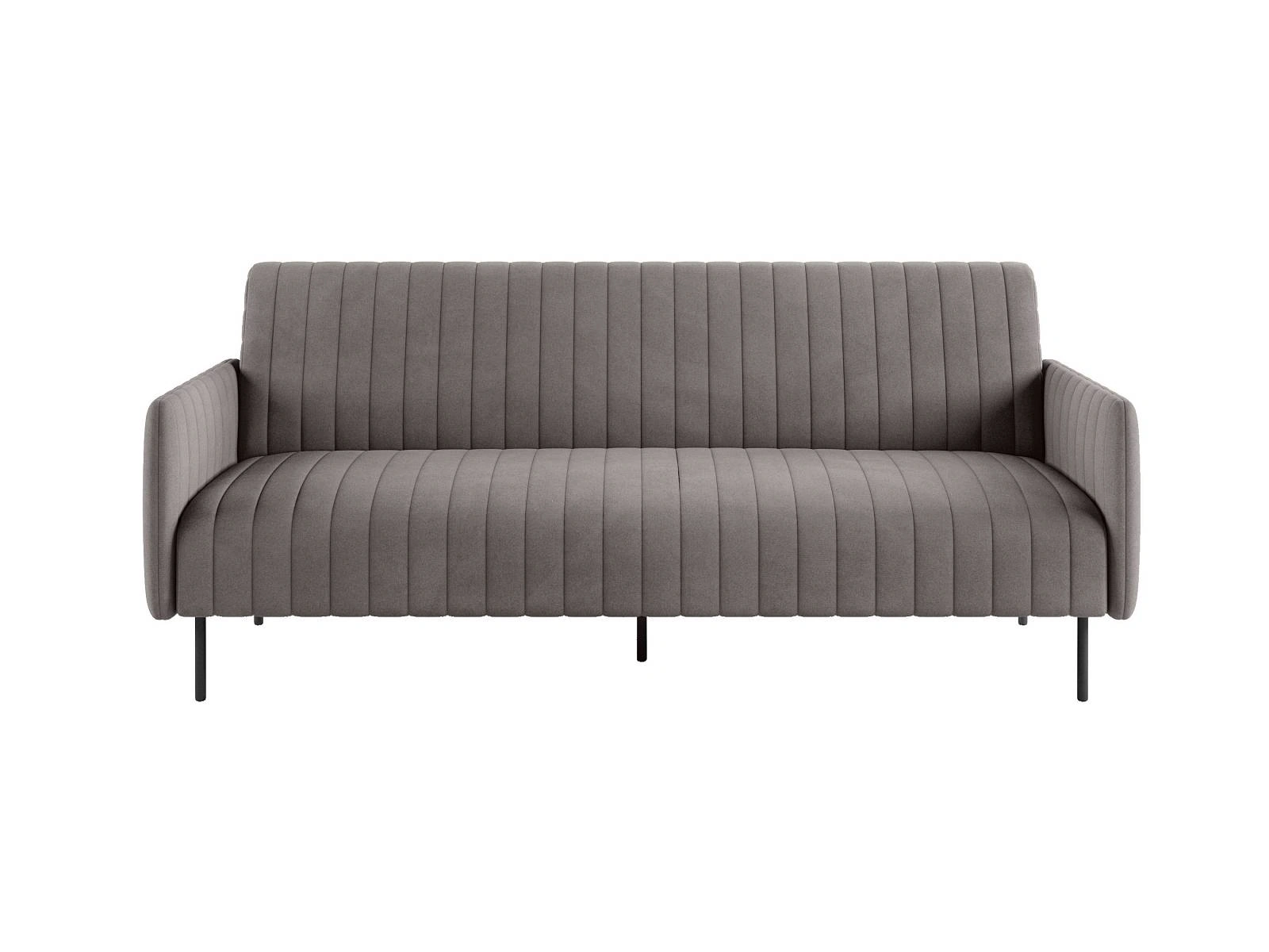 Baccara диван-кровать трехместный прямой с подлокотниками, бархат антрацит 14 изображение Baccara диван-кровать трехместный прямой с подлокотниками, бархат антрацит 14 фото