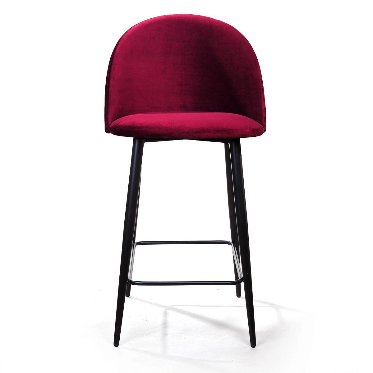 Стул полубарный Thomas, бархат красный 16 изображение Стул полубарный Thomas, бархат красный 16 фото