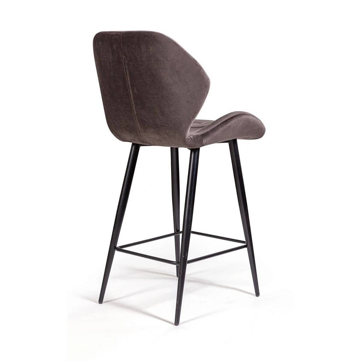 Стул Ralf полубарный, бархат антрацит 14 изображение Стул Ralf полубарный, бархат антрацит 14 фото