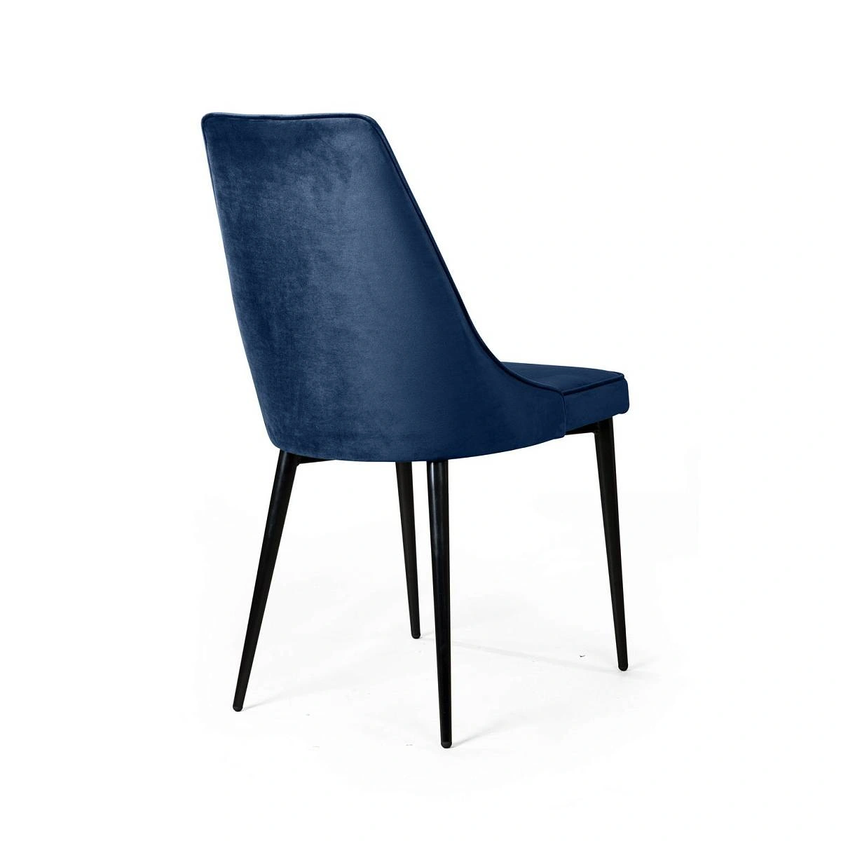 Стул Oliver, бархат синий 29/ чёрный конус изображение Стул Oliver, бархат синий 29/ чёрный конус фото