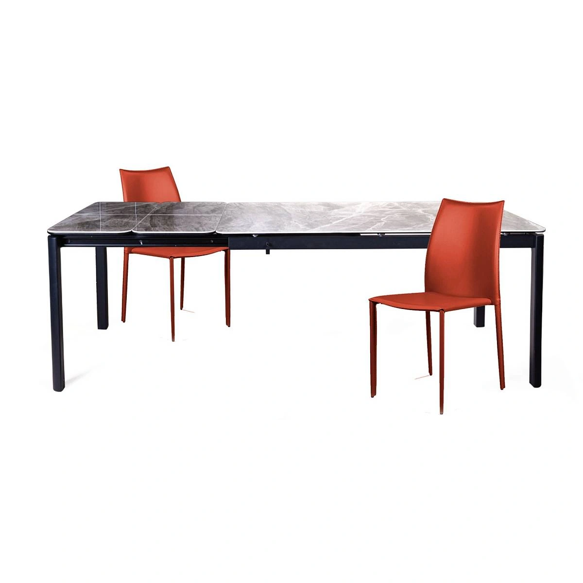 Стол Alpha (160+40+40) испанская керамика светлая + 4 стула Rolf изображение Стол Alpha (160+40+40) испанская керамика светлая + 4 стула Rolf фото