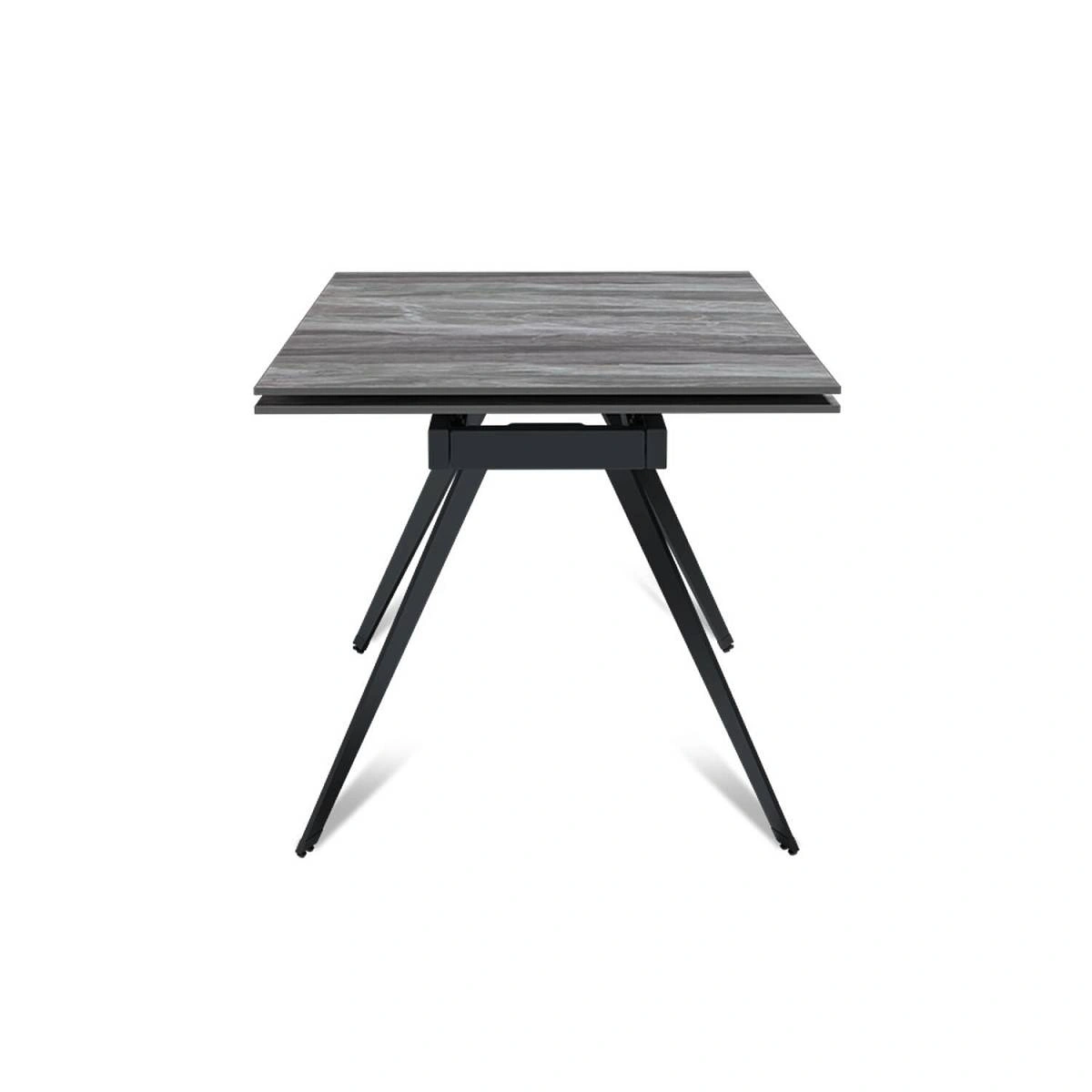 Стол раскладной Rhein (140+40+40), керамика глянцевая Italian Light Grey изображение Стол раскладной Rhein (140+40+40), керамика глянцевая Italian Light Grey фото