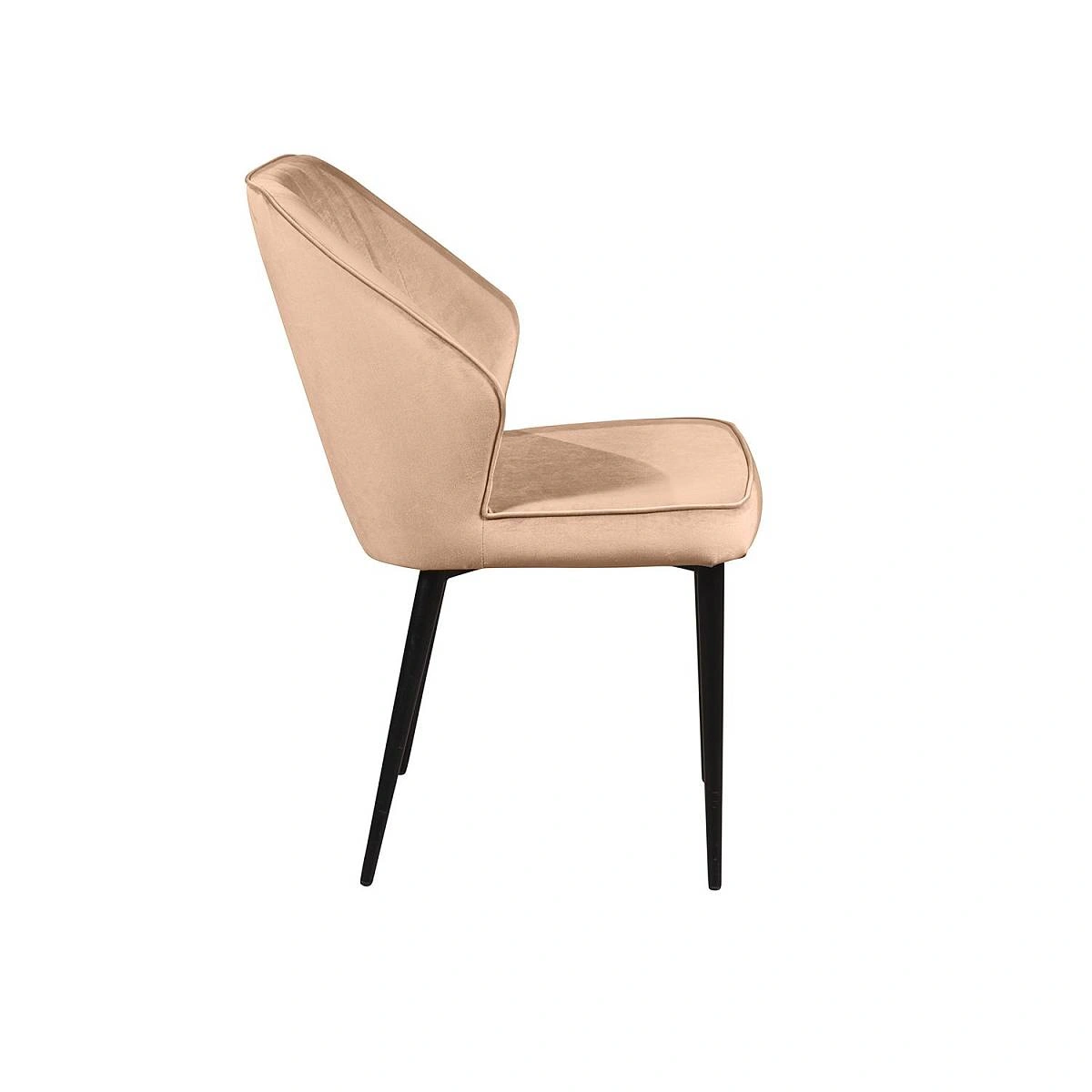 Стул Berg, комплект (4шт), бархат бежевый 5 изображение Стул Berg, комплект (4шт), бархат бежевый 5 фото