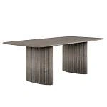 Стол овальный Denver 270, шпон / две опоры