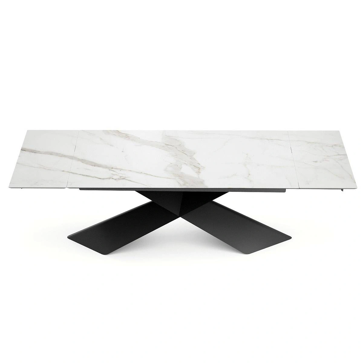 Стол раскладной Tyler (180+40+40), керамика матовая, светлый изображение Стол раскладной Tyler (180+40+40), керамика матовая, светлый фото